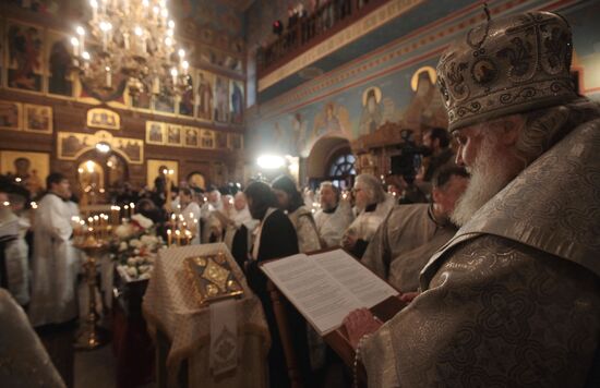 Funeral service for Priest Daniil