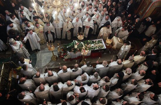Funeral service for Priest Daniil