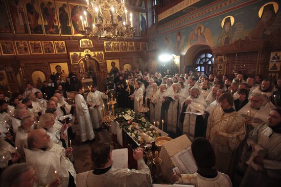 Funeral service for Priest Daniil