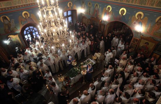 Funeral service for Priest Daniil