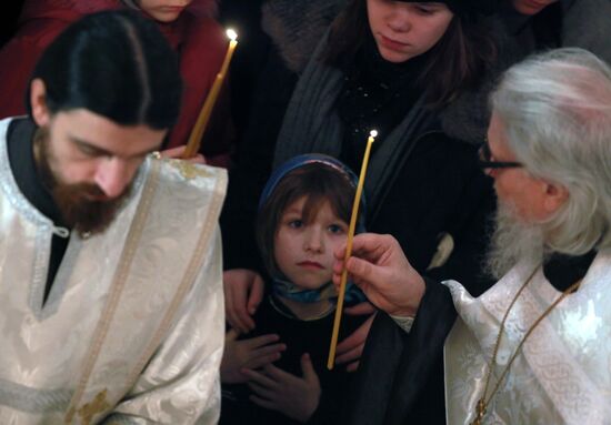 Funeral service for Priest Daniil