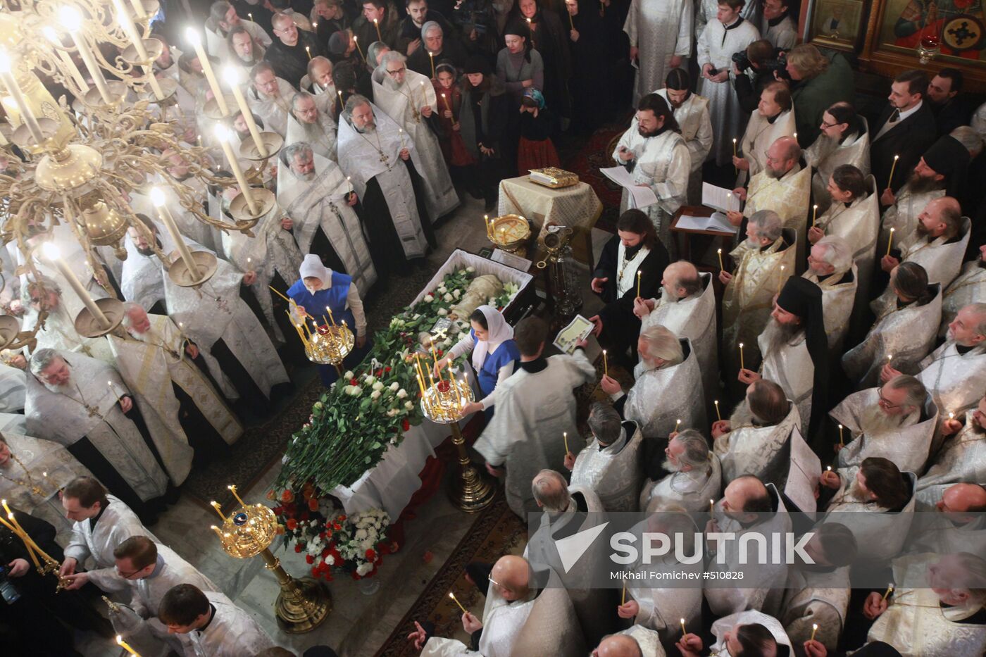 Funeral service for Priest Daniil