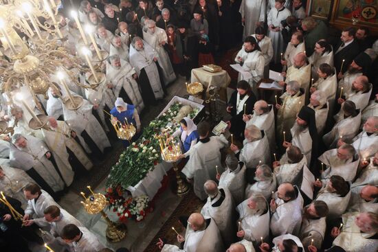 Funeral service for Priest Daniil