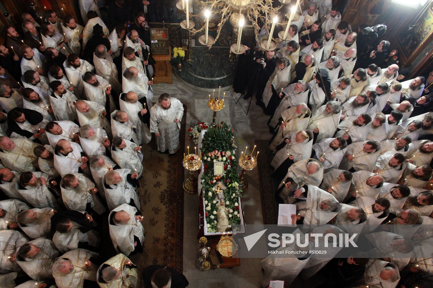 Funeral service for Priest Daniil