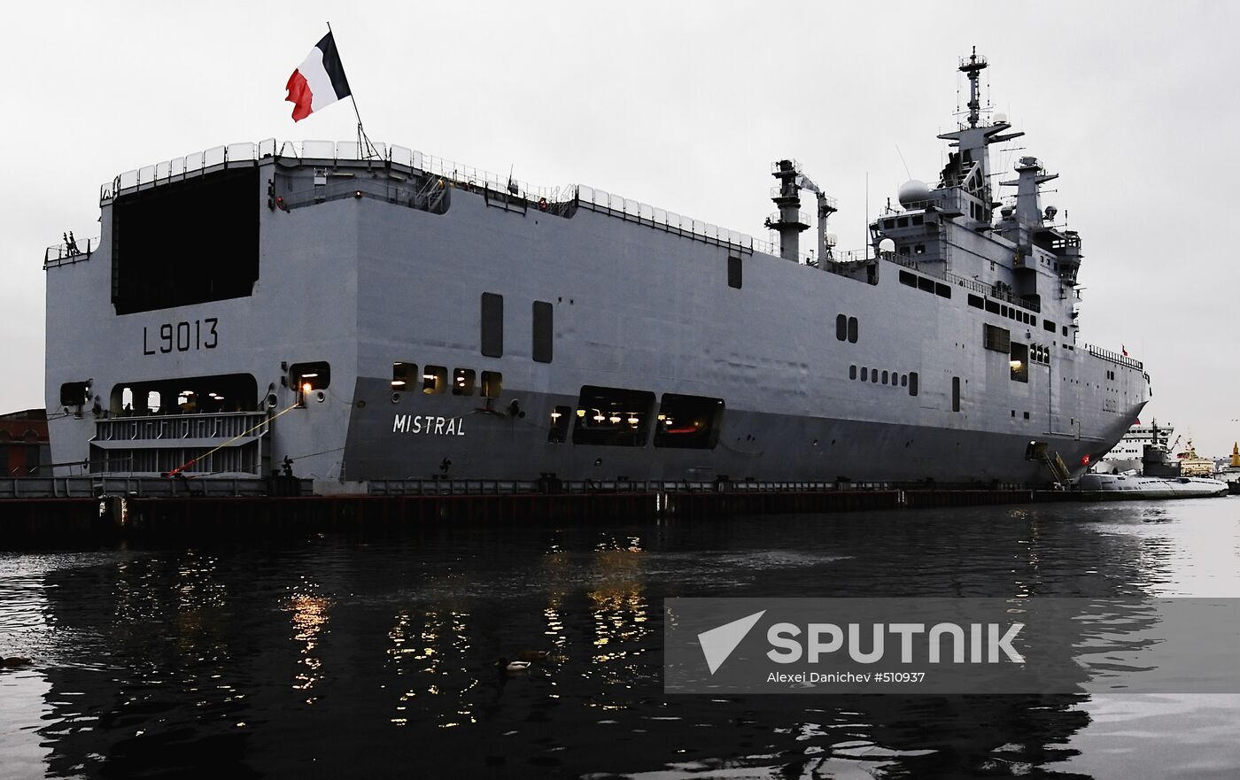 French Mistral-class amphibious assault ship