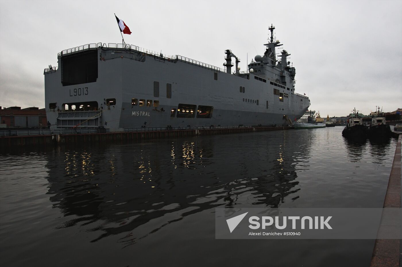 French Mistral-class amphibious assault ship