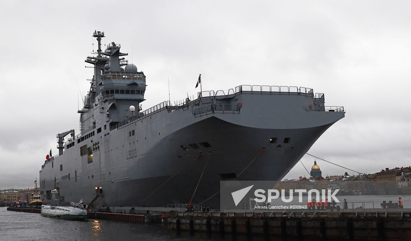 French Mistral-class amphibious assault ship