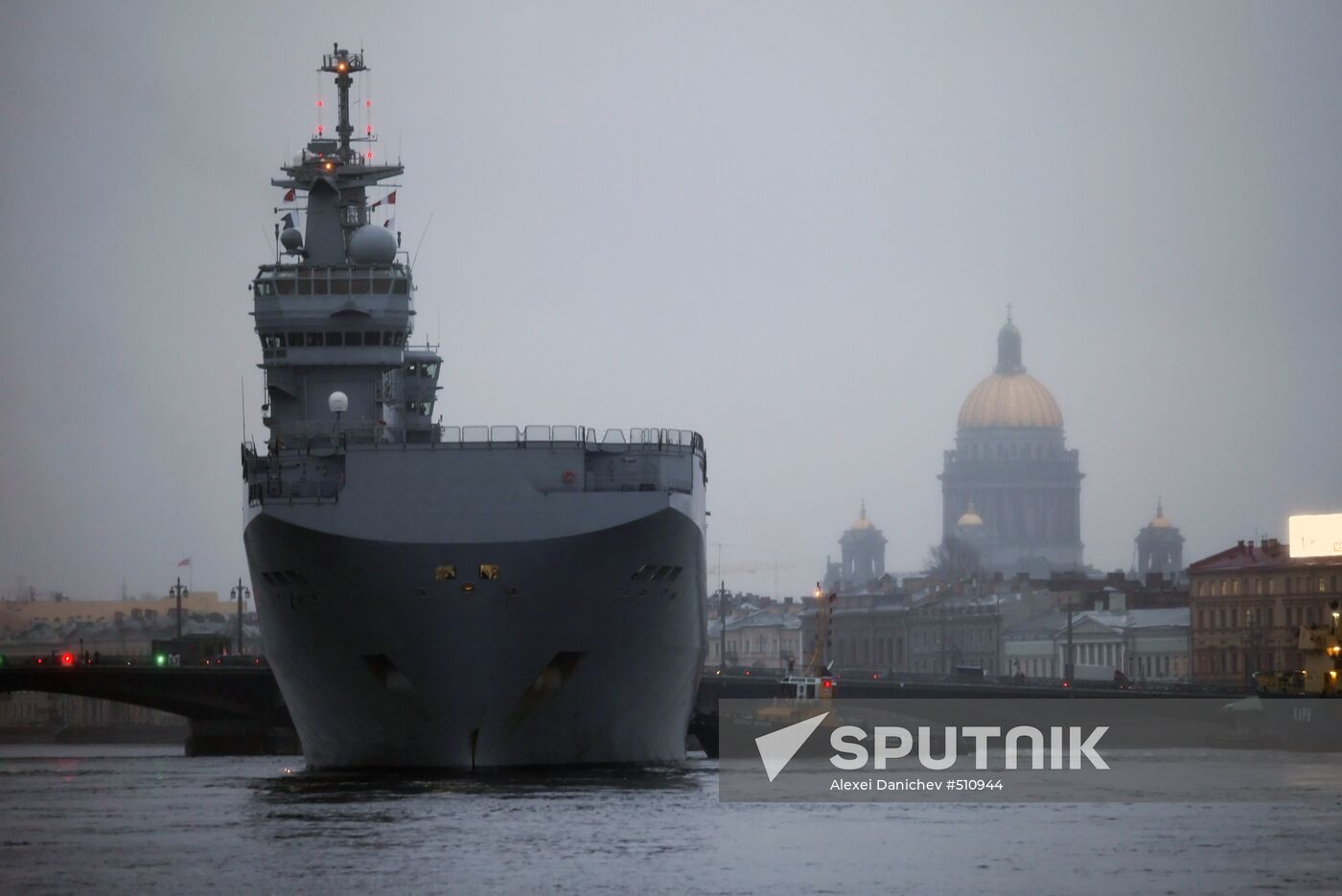 French Mistral-class amphibious assault ship