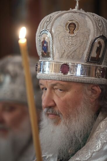 Funeral service for priest Daniil Sysoyev
