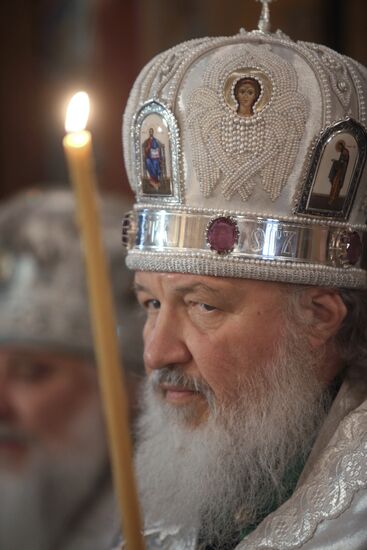 Funeral service for priest Daniil Sysoyev