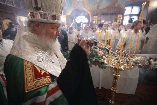 Funeral service for priest Daniil Sysoyev