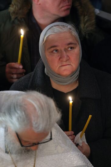 Funeral service for priest Daniil Sysoyev