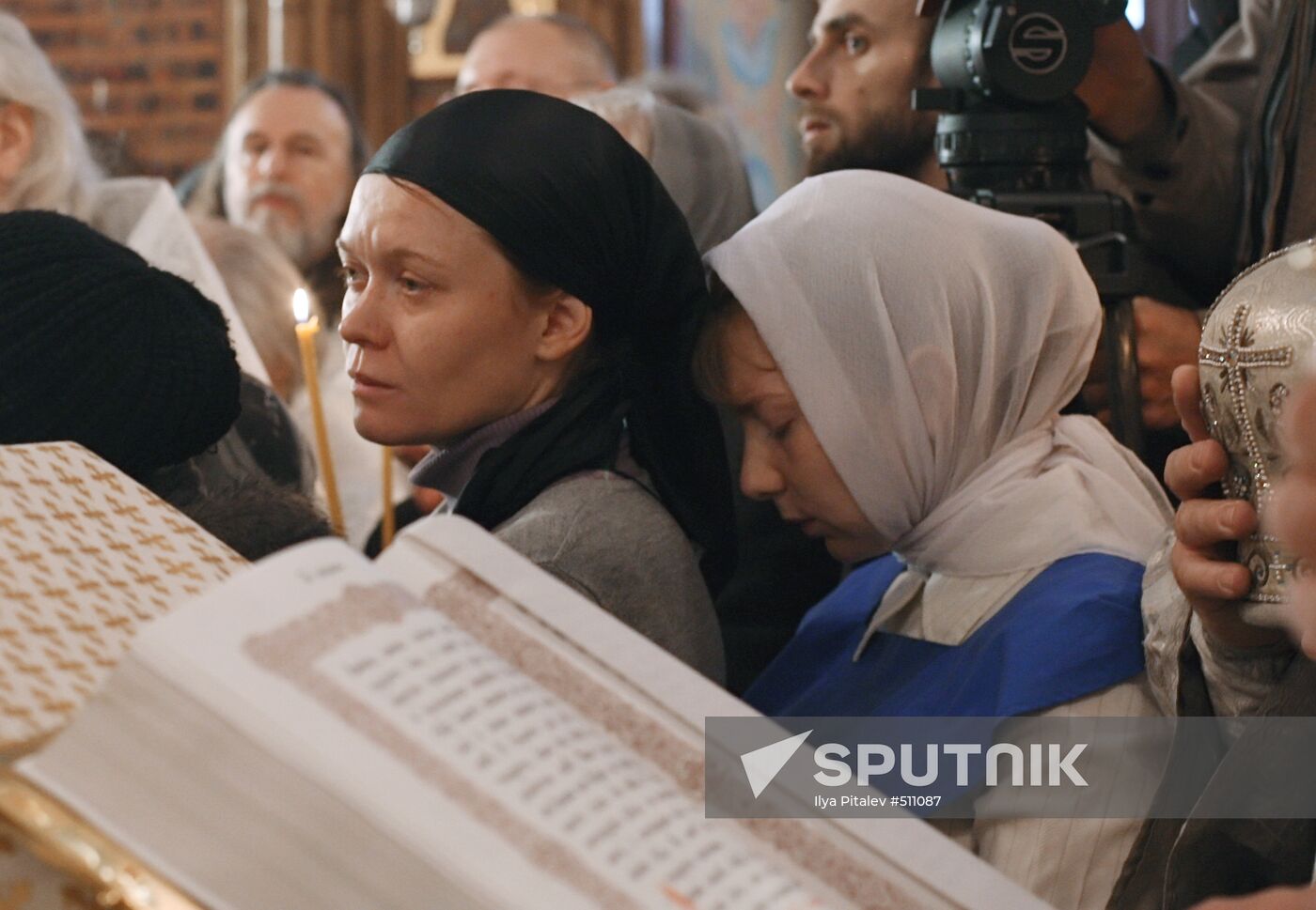 Funeral service for priest Daniil Sysoyev