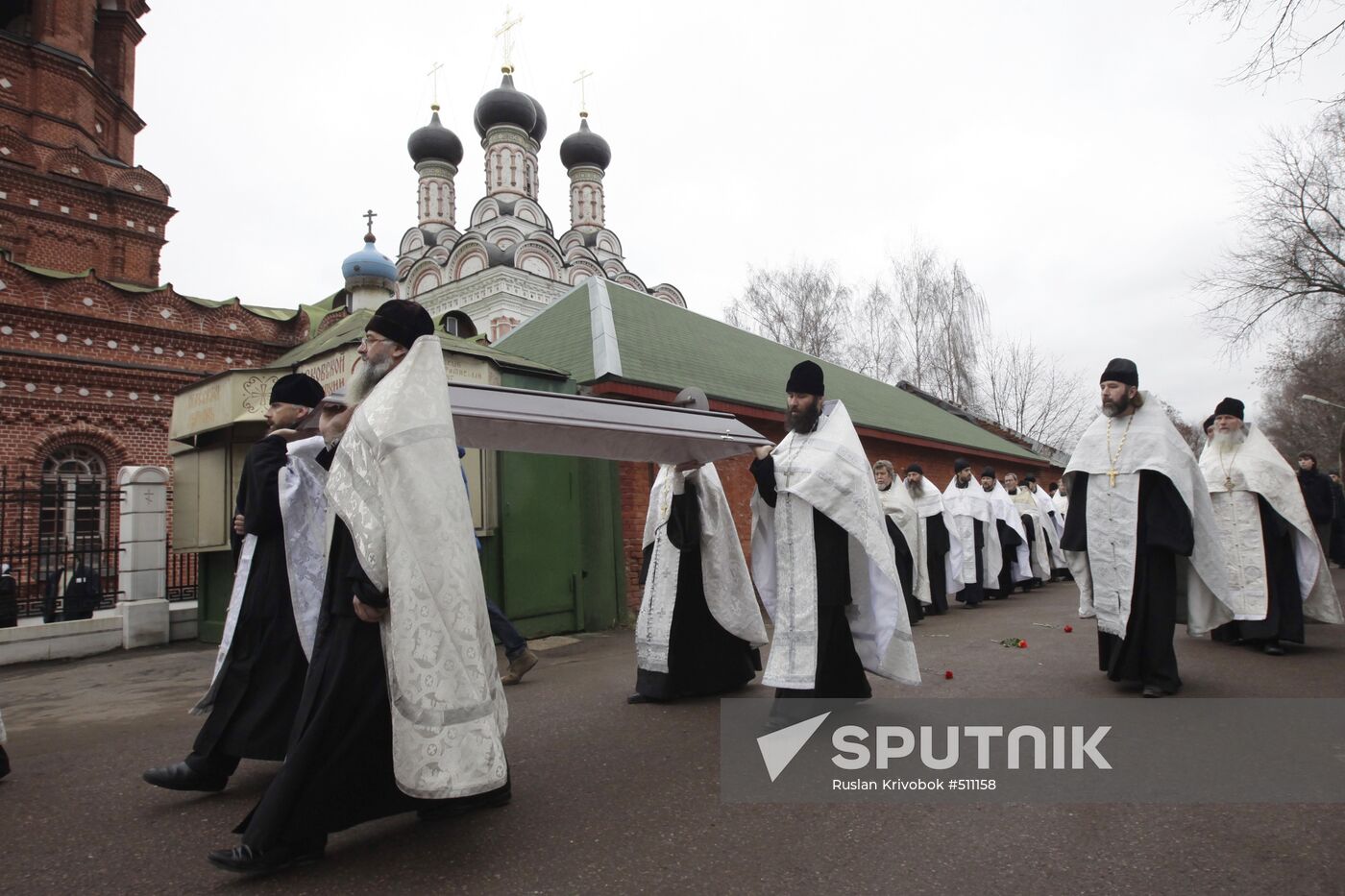 Funeral for priest Daniil Sysoyev