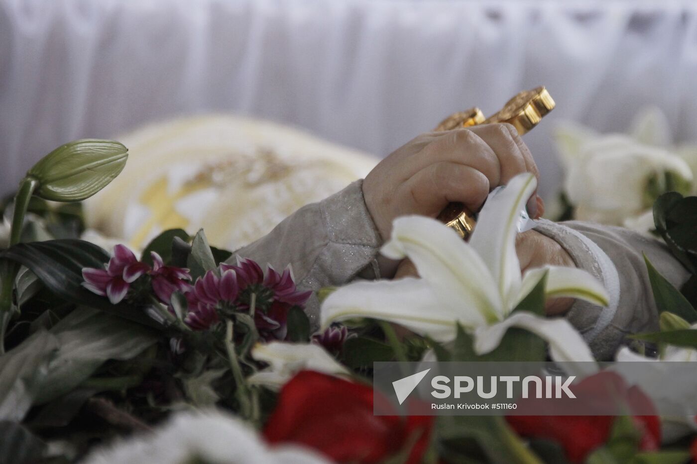 Funeral for priest Daniil Sysoyev