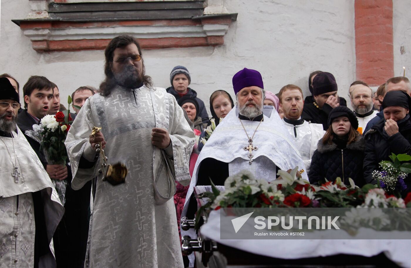 Funeral for priest Daniil Sysoyev