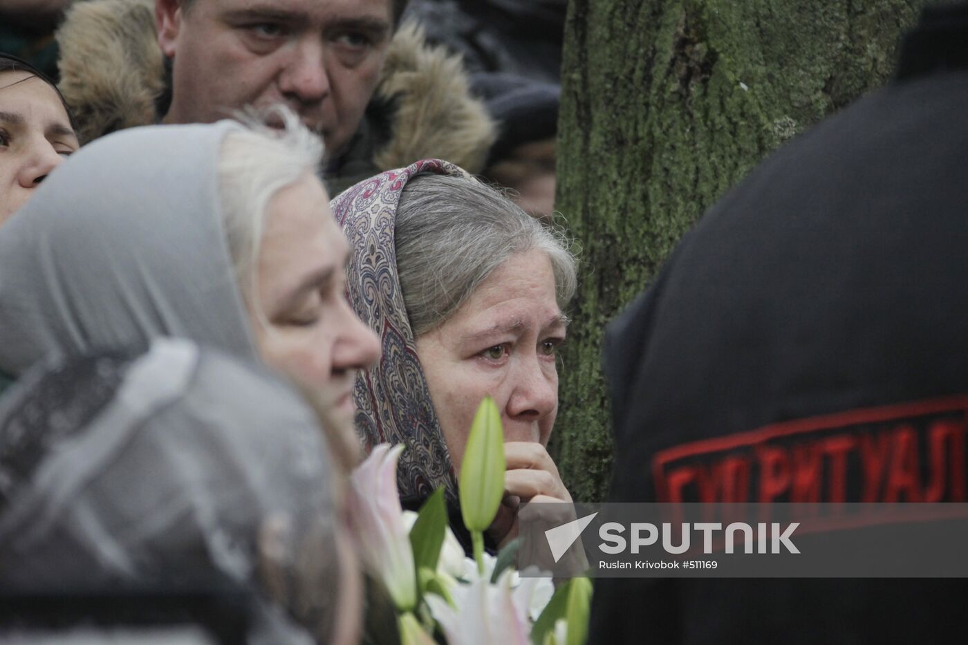 Funeral for priest Daniil Sysoyev