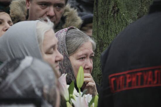 Funeral for priest Daniil Sysoyev