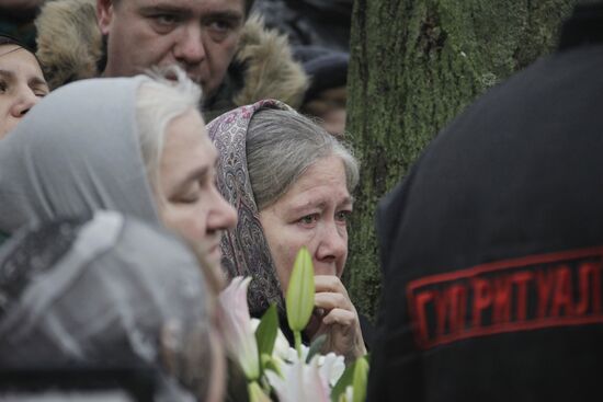 Funeral for priest Daniil Sysoyev