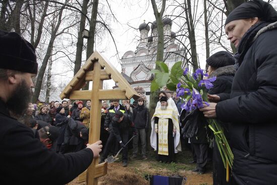 Funeral for priest Daniil Sysoyev