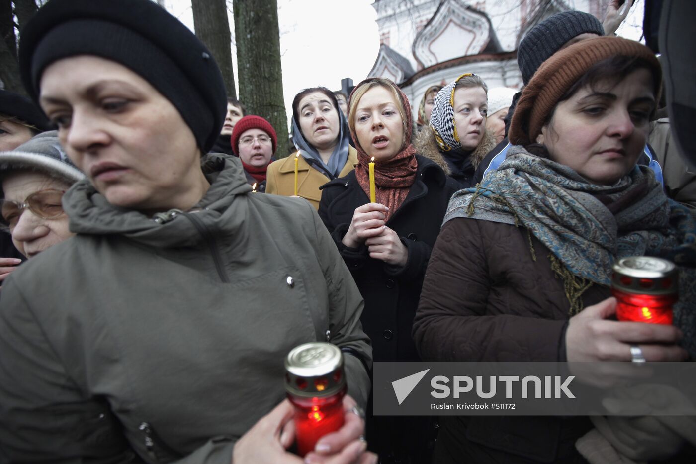 Funeral for priest Daniil Sysoyev