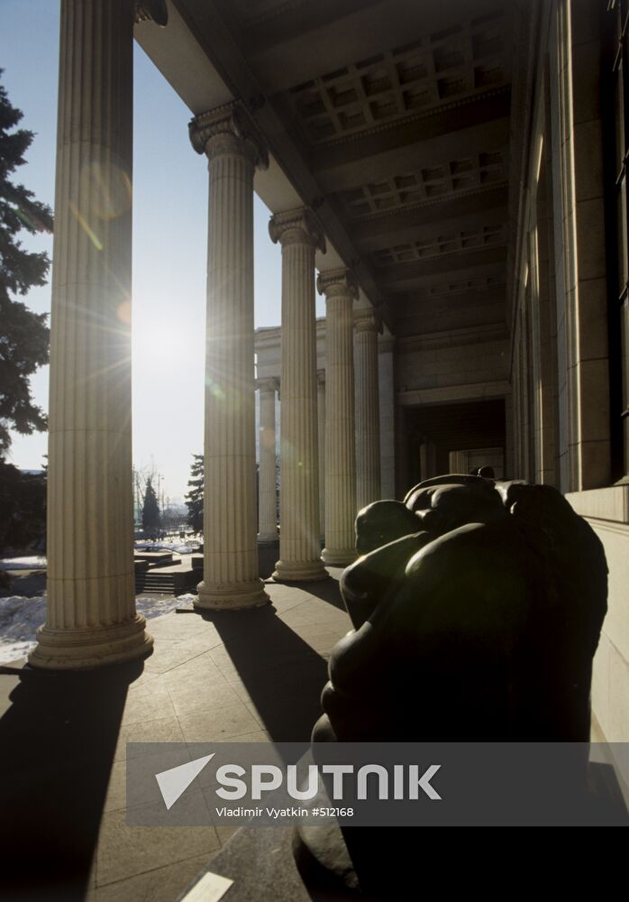 Museum colonnade