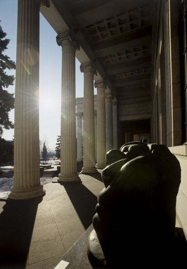 Museum colonnade