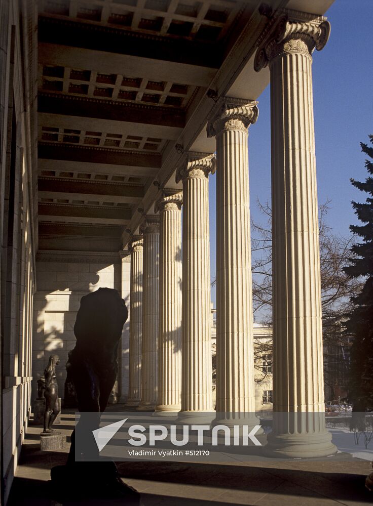 Museum colonnade