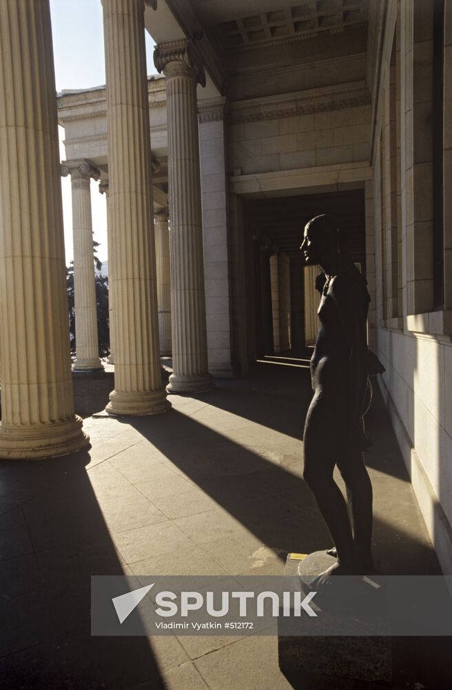 Museum colonnade