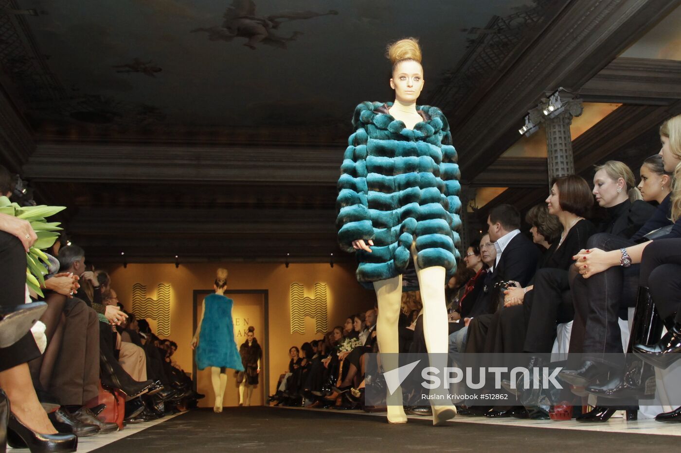 Helen Yarmak fur show