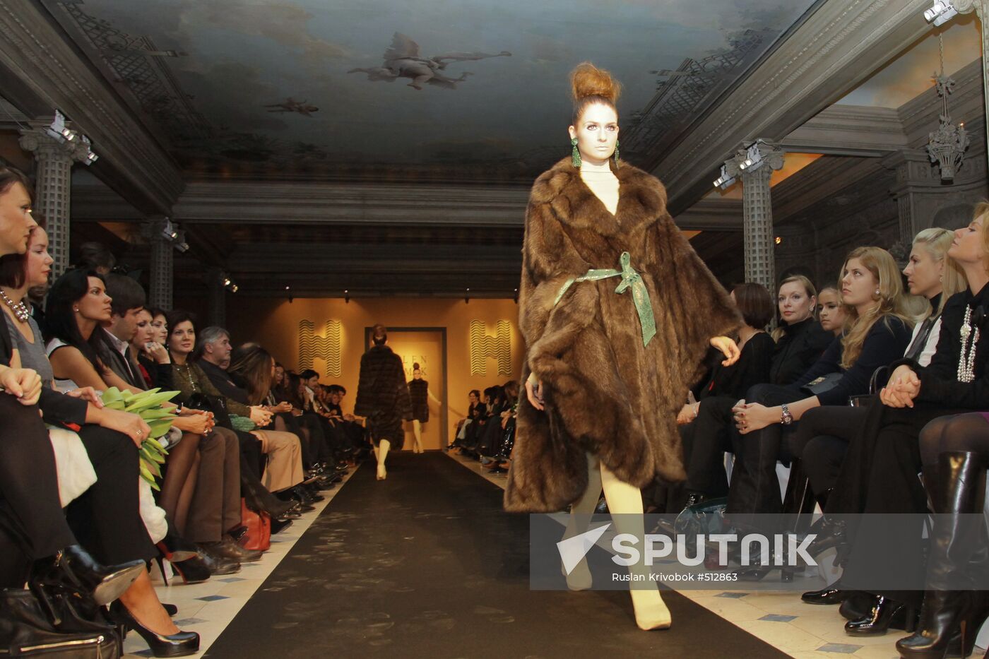 Helen Yarmak fur show