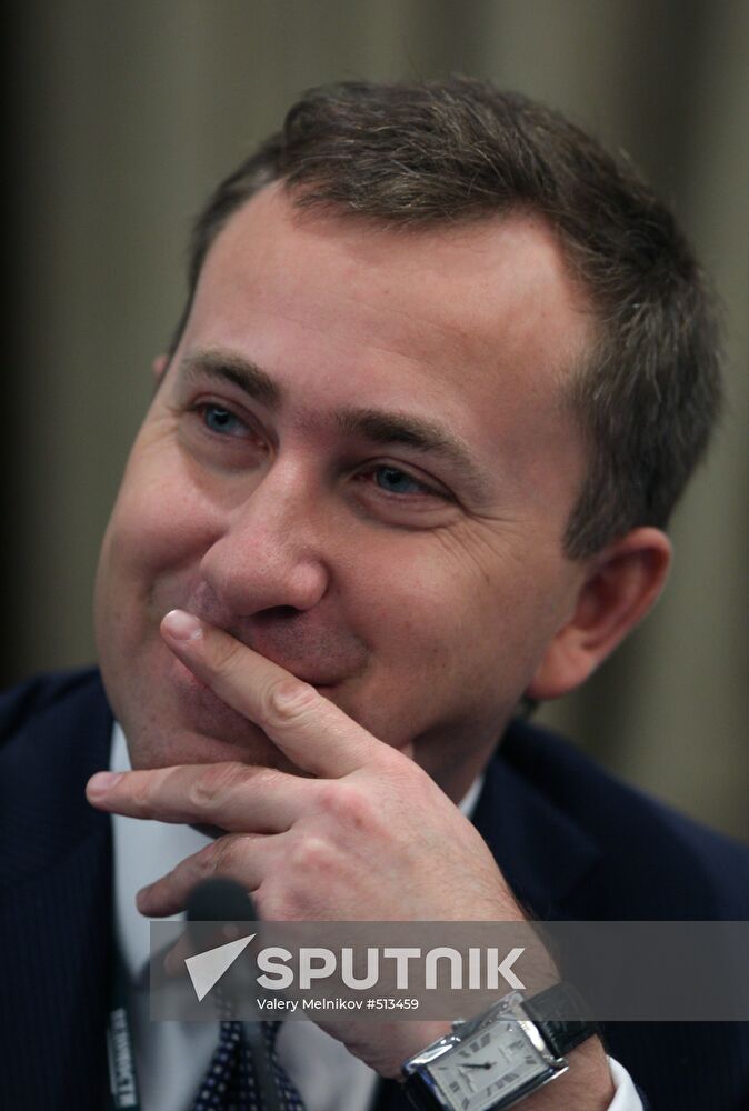 Andrei Timofeyev attends Russian Financial Forum