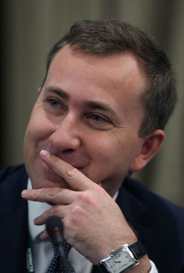 Andrei Timofeyev attends Russian Financial Forum