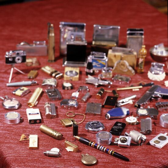 Collection of lighters belonging to Naum Lerman