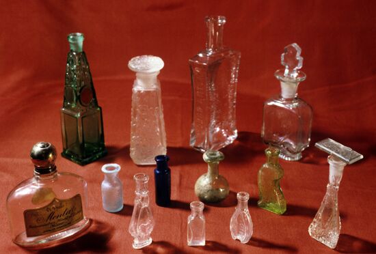 Empty bottles used for perfumery