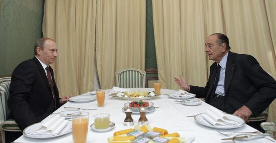 Russian Prime Minister Vladimir Putin. Official visit. Paris.