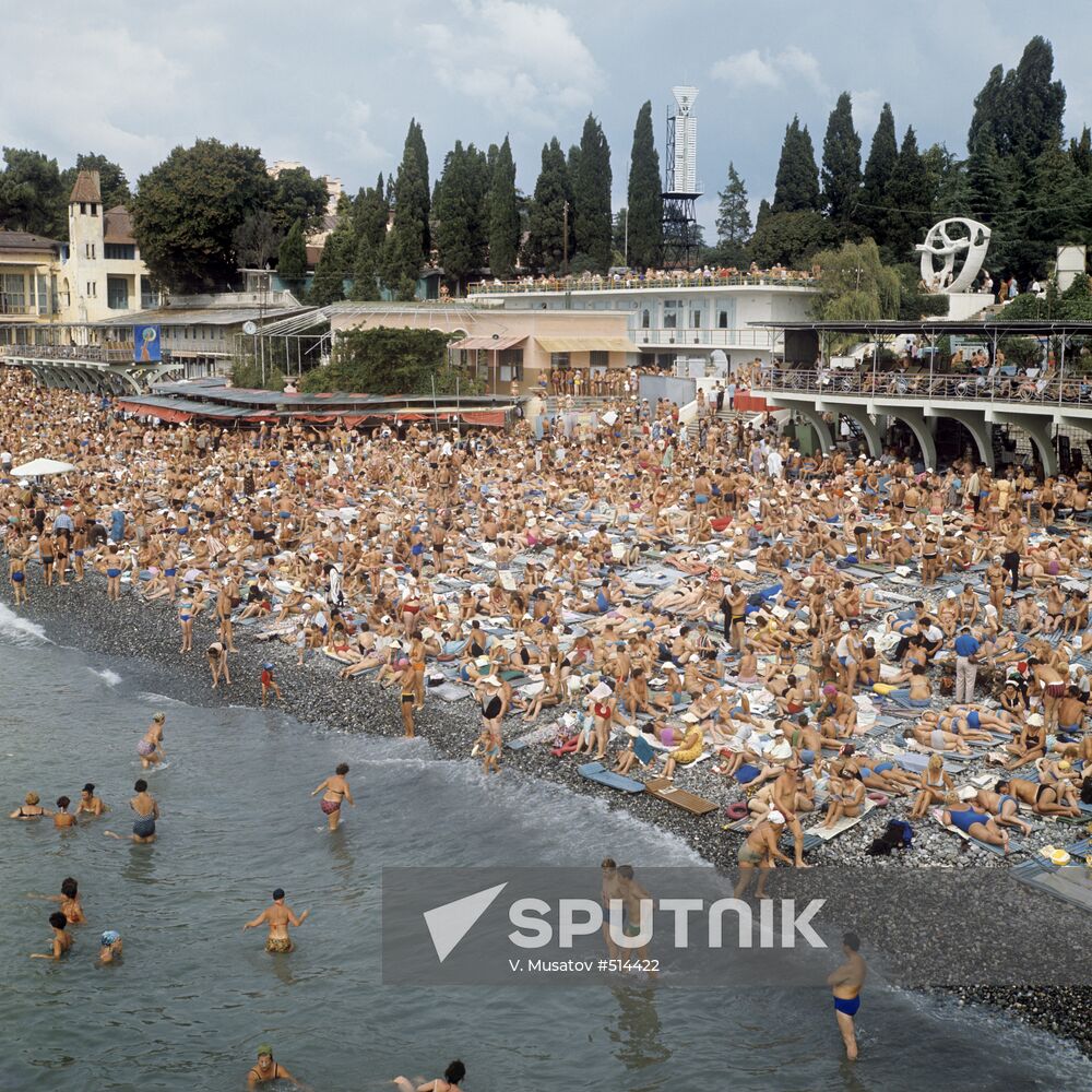Beach in Sochi