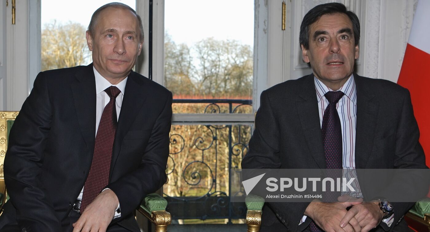 Prime Minister Vladimir Putin visits Paris