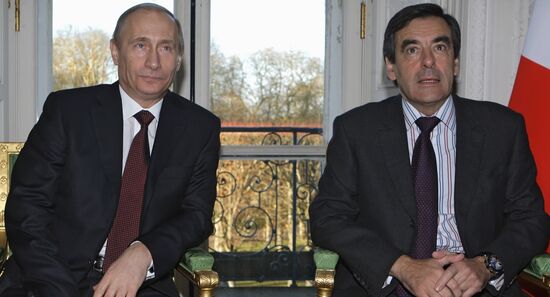 Prime Minister Vladimir Putin visits Paris