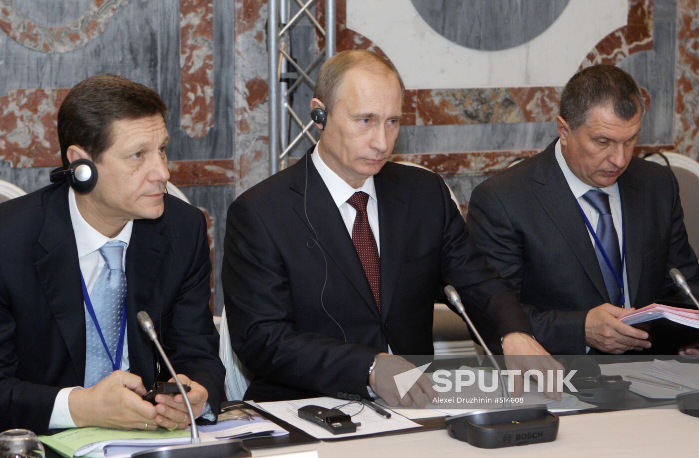 Premier Vladimir Putin visits Paris