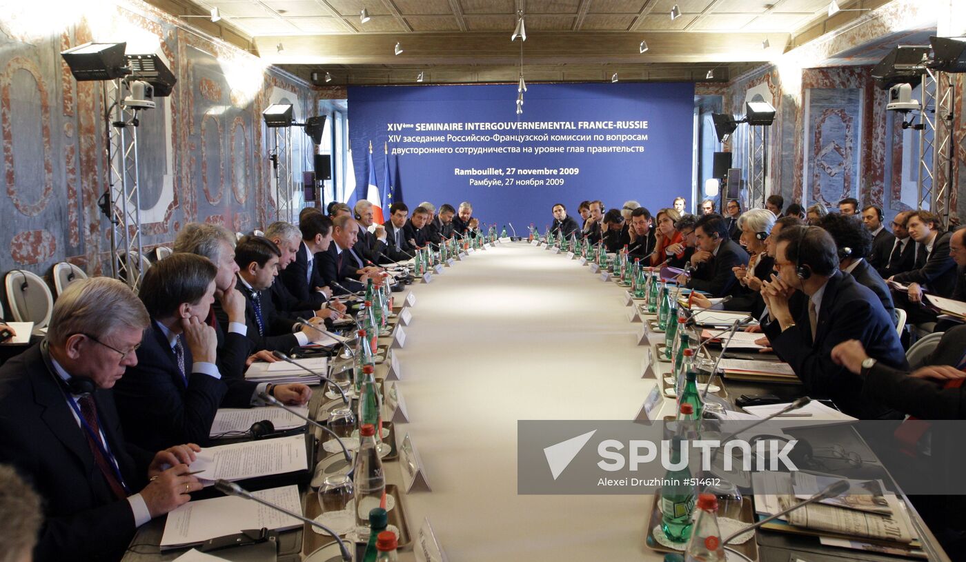 Prime Minister Vladimir Putin visits Paris