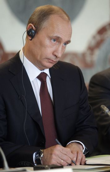 Prime Minister Vladimir Putin visits Paris