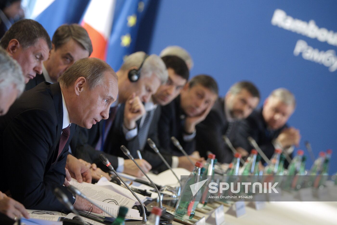 Prime Minister Vladimir Putin visits Paris