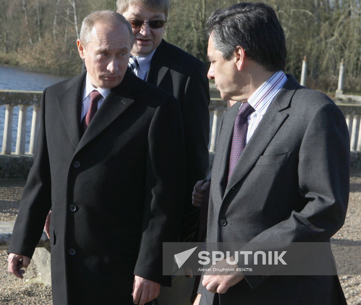 Prime Minister Vladimir Putin visits Paris