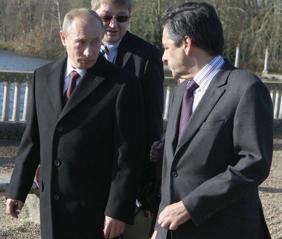 Prime Minister Vladimir Putin visits Paris