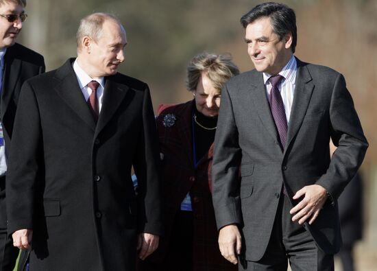 Prime Minister Vladimir Putin visits Paris