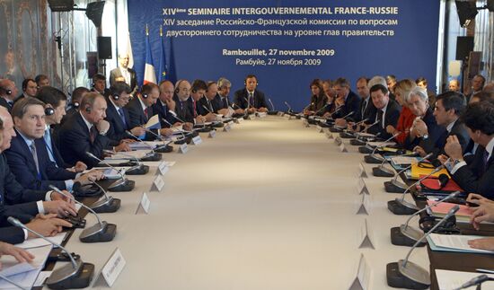 Prime Minister Vladimir Putin visits Paris