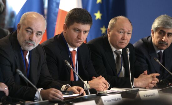 Viktor Vekselberg, Yevgeny Dod, Aleksei Fyodorov, Mikhail Pogosi