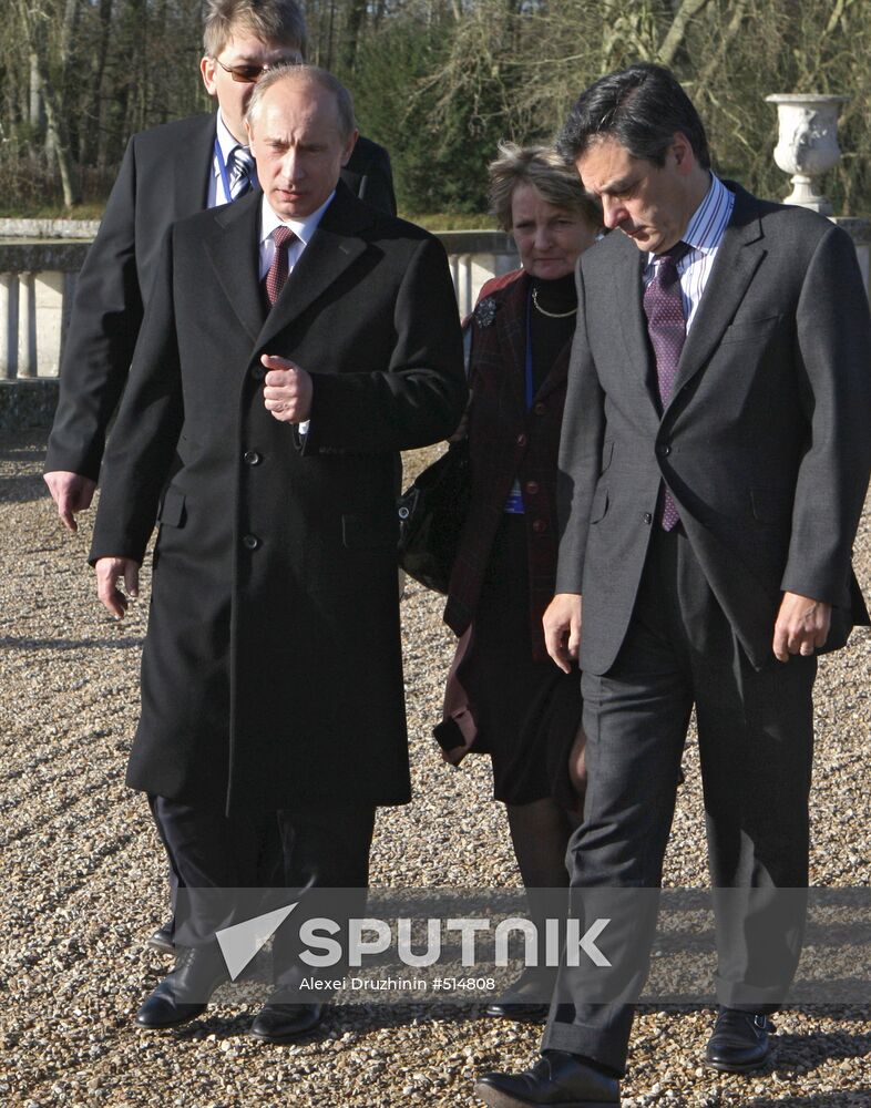 Prime Minister Vladimir Putin visits Paris