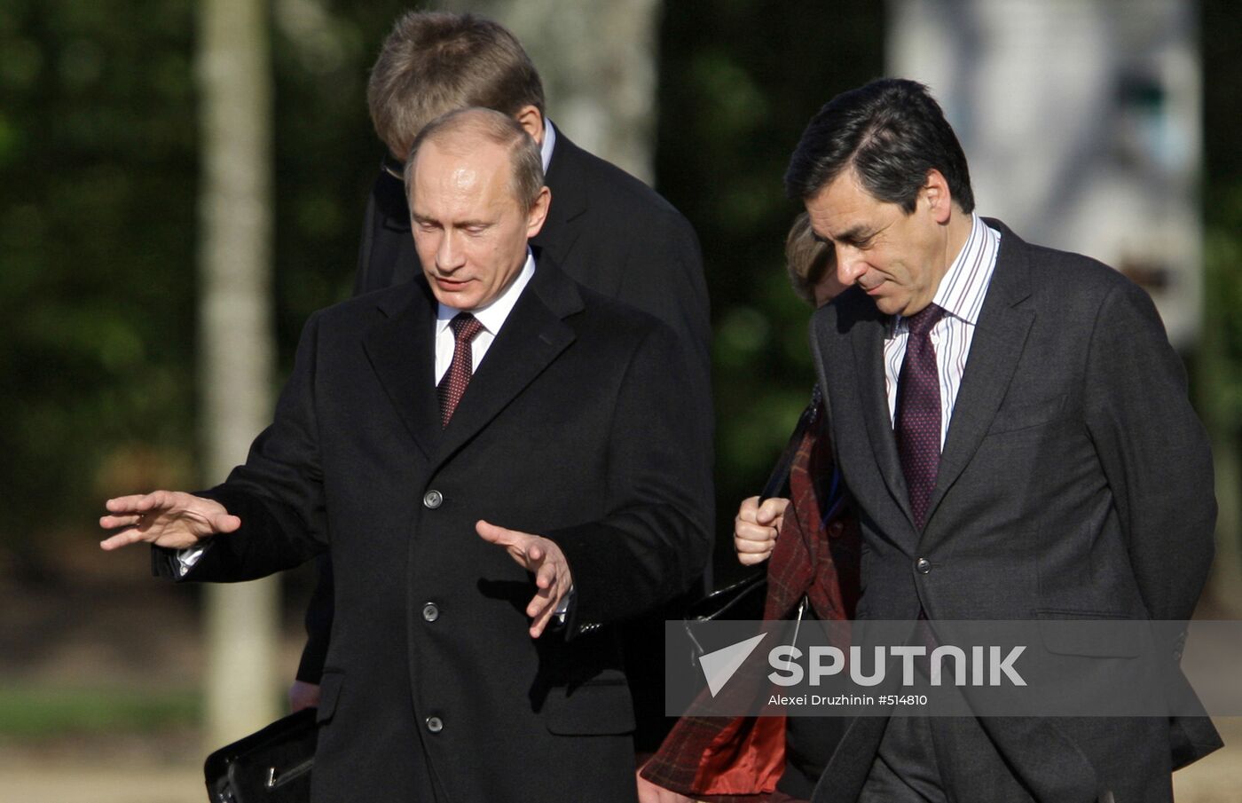 Prime Minister Vladimir Putin visits Paris